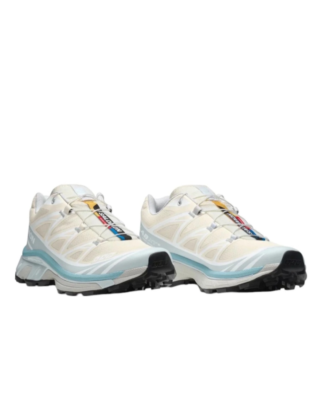 salomon xt6 color vanilla ice ballard blue iced aqua mens 5 womens 6 EUC RARE